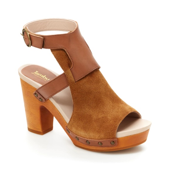 Jambu Shoes - NEW Women's Jambu Gina Dress Sandals, Cognac